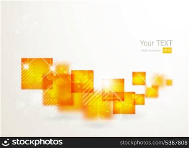 Vector background Background with orange squares