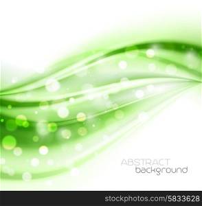 vector background. Beautiful green Satin. Drapery Background. Vector Illustration