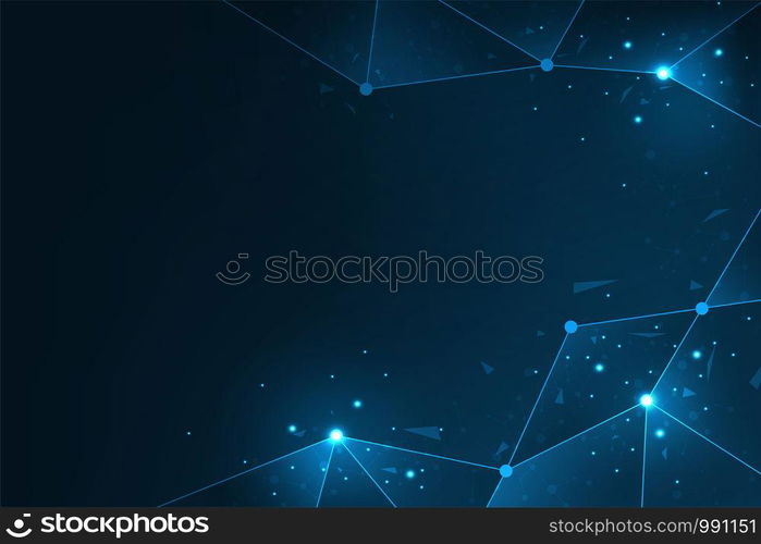 Vector background data network design.