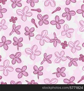 Vector background for design with flowers of lilac.. Vector background for design with flowers of lilac