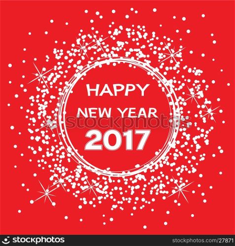 vector background for happy new year 2017 celebration card