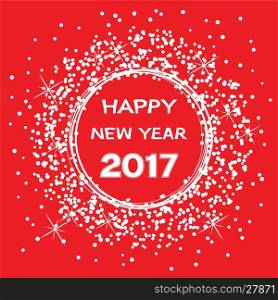vector background for happy new year 2017 celebration card