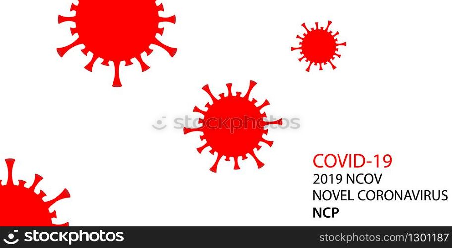 vector background for viral spread of coronavirus bacteria