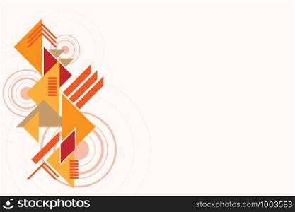 Vector background, geometric shapes, modern design in the concept of art.