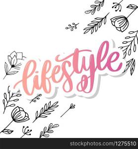 vector background healthy food poster or banner with hand drawn fruits and Lettering text healthy lifestyle on green backdrop.. vector background lifestyle healthy food poster or banner with hand drawn fruits and Lettering text healthy lifestyle on green backdrop.