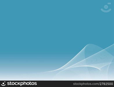 Vector background illustration with slick flowing lined pattern and room for design elements. Copy space.