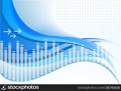 ""Vector background in blue color; clip-art""
