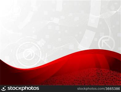 ""Vector background in red color; clip-art""