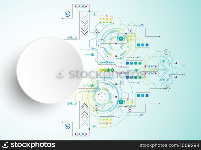 Vector background in the concept of technology.