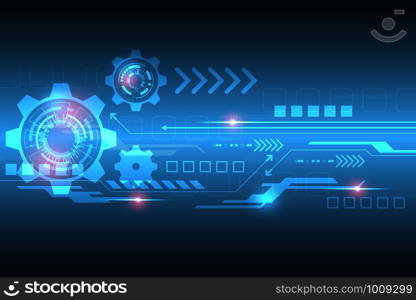 Vector background in the concept of technology.