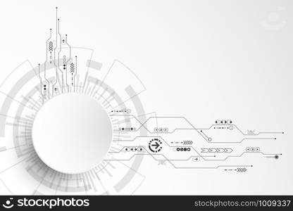 Vector background in the concept of technology.