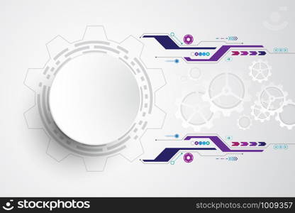 Vector background in the concept of technology.