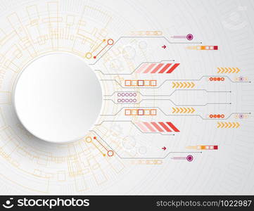 Vector background in the concept of technology.