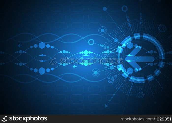 Vector background in the concept of technology.