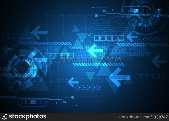 Vector background in the concept of technology.