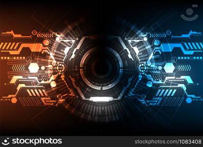 Vector background in the concept of technology.