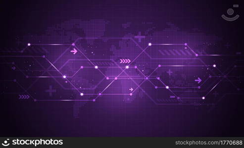 Vector background in the concept of technology.