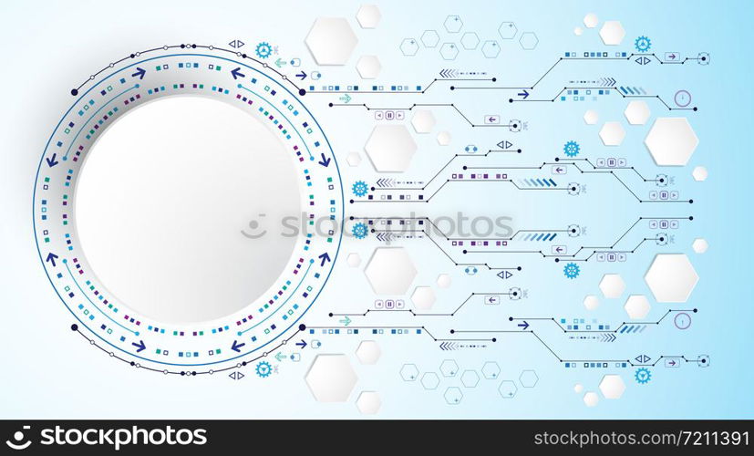 Vector background in the concept of technology.