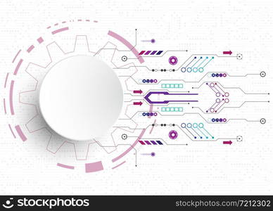 Vector background in the concept of technology.