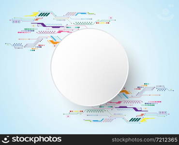 Vector background in the concept of technology.