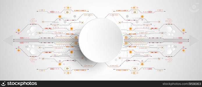 Vector background in the concept of technology.