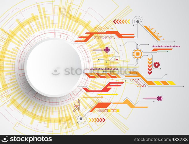 Vector background in the concept of technology.