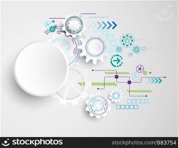 Vector background in the concept of technology.