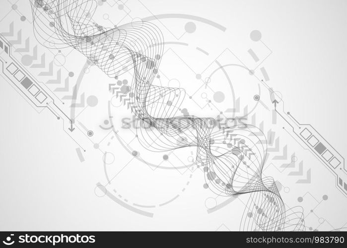 Vector background in the concept of technology.