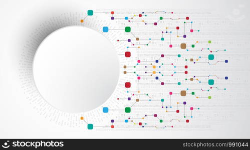 Vector background in the concept of technology.