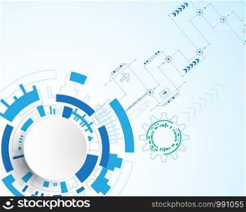 Vector background in the concept of technology.
