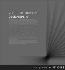 Vector background layer of gray paper with space for text and message design for modern art