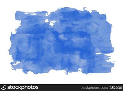 vector background of blue watercolor paint texture
