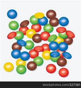 vector background of colorful candies