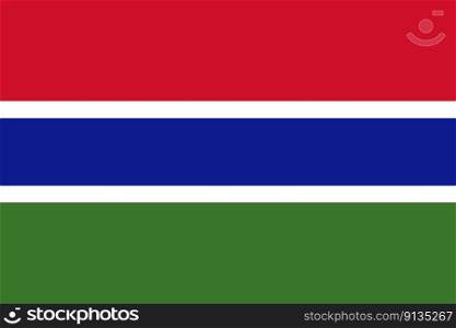 vector background of gambia flag