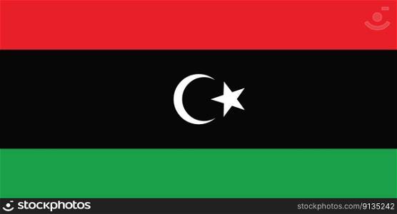 vector background of libya flag