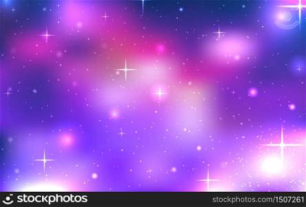 Vector background of space with stars and nebula. Background for your creativity. Vector background of space with stars and nebula.