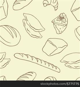 Vector background on the Bread theme.. Vector background on the Bread theme