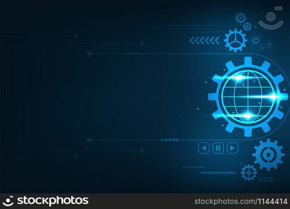 Vector background representing the technology that drives the world.