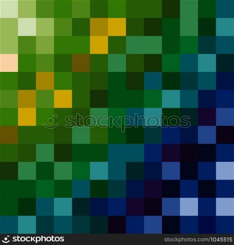 Vector background seascape mosaic