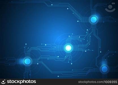 Vector background technology in the concept of circuit.