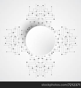 Vector background technology in the concept of circuit.