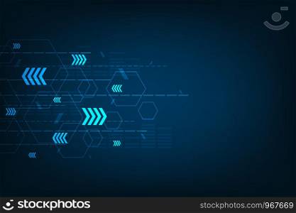 Vector background technology in the concept of communication.