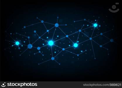 Vector background technology in the network concept.