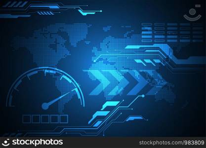 Vector background technology speed concept.