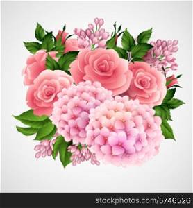 Vector background with a beautiful flower EPS 10. Vector background with a beautiful flower
