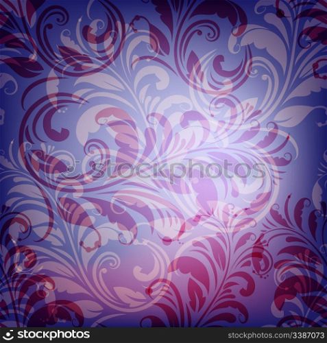 Vector Background With Abstract floral