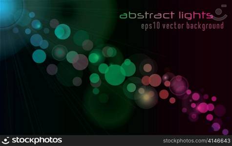vector background with abstract lights