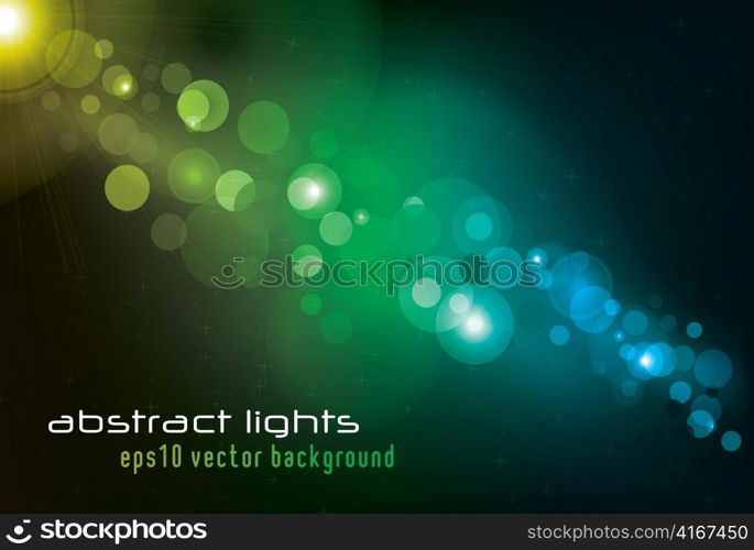 vector background with abstract lights