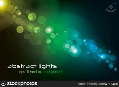 vector background with abstract lights