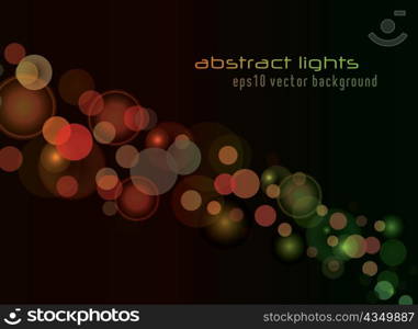 vector background with abstract lights